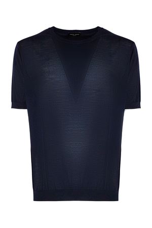Maglia in lana merino blu ROBERTO COLLINA | 253M10021M1010